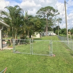 4'H Tall Galvanized Chain Link with Dbl Gate