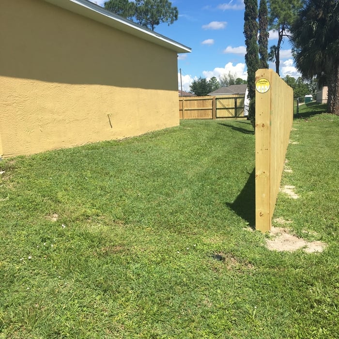 6'H Tall Wood fence