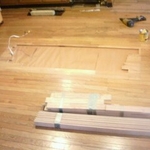 Removal and patching of kitchen Island