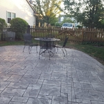 Ashlar slate patio