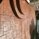 Ashlar slate patio