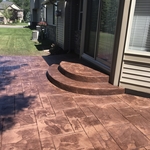 Ashlar slate patio
