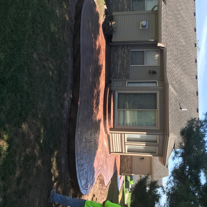 Stamped patio