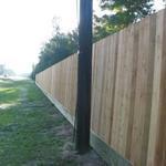 Wood fence