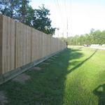 Wood fence