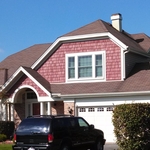 Firebrick Red Split Shake with Almond Trim