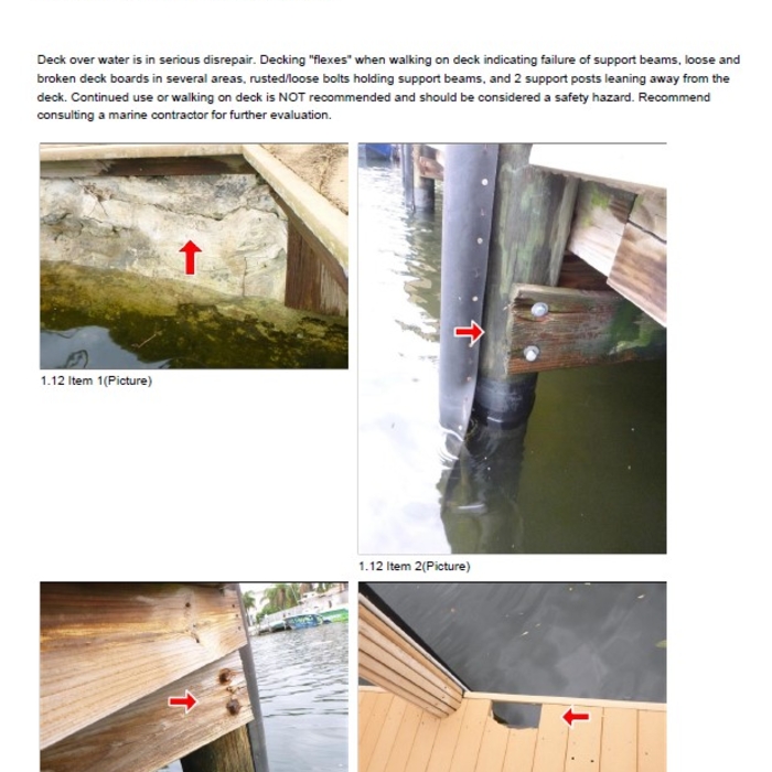 Seawall and dock example
