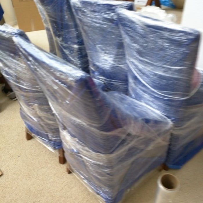 We shrink wrap your furniture like a boss