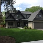 colonial stone and siding facade