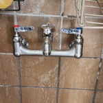 Mop sink service faucet