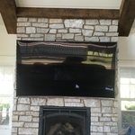 Front View of mounted TV