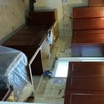 Cabinets and Crown installed