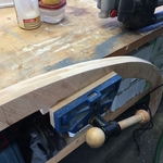 Curved handrail