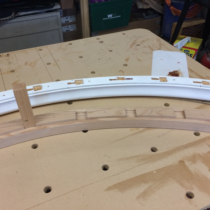 Curved handrail