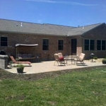 24x32 PATIO WITH KNEE WALL