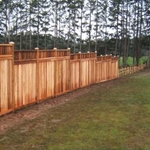 7ft custom cedar fence