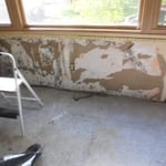 Before shot of wall