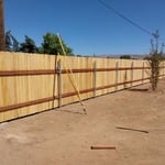 fencing with steel post