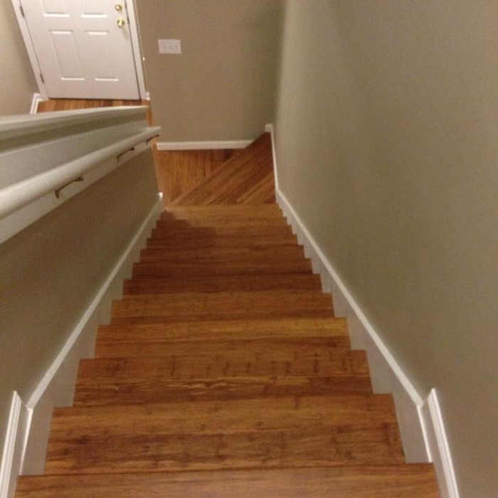 Bamboo flooring and treads