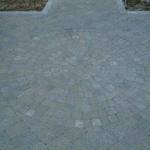 Paver patio and Country manor wall