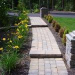 Stepped sidewalk
