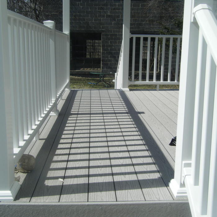 New porch Timber tech decking