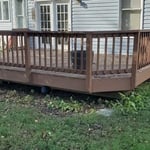 Front View of Deck Before Demo