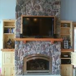 Over Fireplace