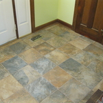 Porcelain tiles installed properly.