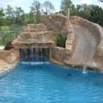 Transitional Pool - Fun Tan Stones Surface Around The Pool