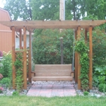 Custom Cedar Arbor & Swing