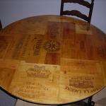 Custom built wine tasting table