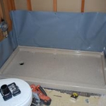 Removed tub,Installed Pan