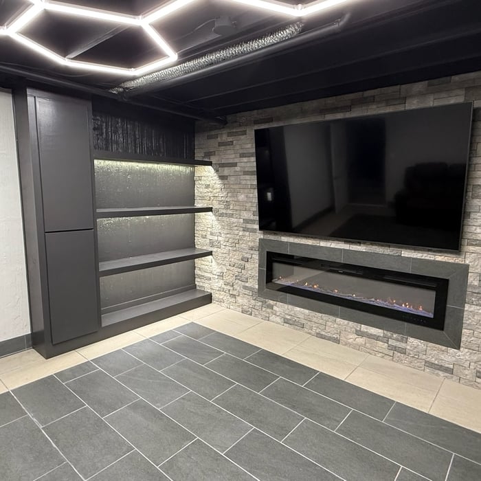 Basement Living & Gym