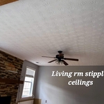 Stippled ceiling