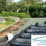 Damage repair-low slope roof
