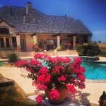 Patio, steps, and pool deck
