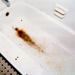 Worn Stained Rusted