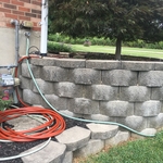 Area of water line.