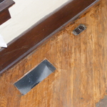 glue covered floors