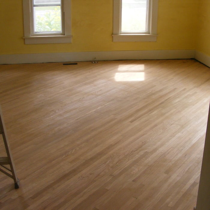 White oak floor refinish