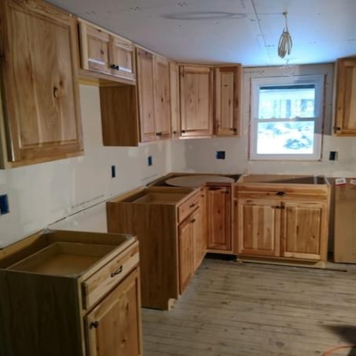 Kitchen cabinets installation