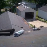 Tear off and dry in process