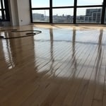 The Engineered Flooring Before The Sanding