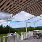 Transitional Deck - Big Grey Grey Wood Plank Deck Floor