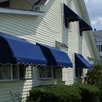 Custom Window Awnings in Fabric