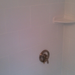 This is after cleaning sealing and caulking