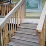 New stair with compsite decking