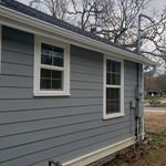 White Seamless Gutters