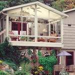 Raised gable roof sunroom